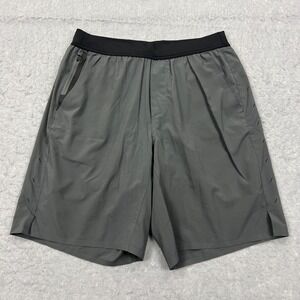Ten Thousand Interval Shorts Men's Medium Gray 9" Training Running Brief Lined‎